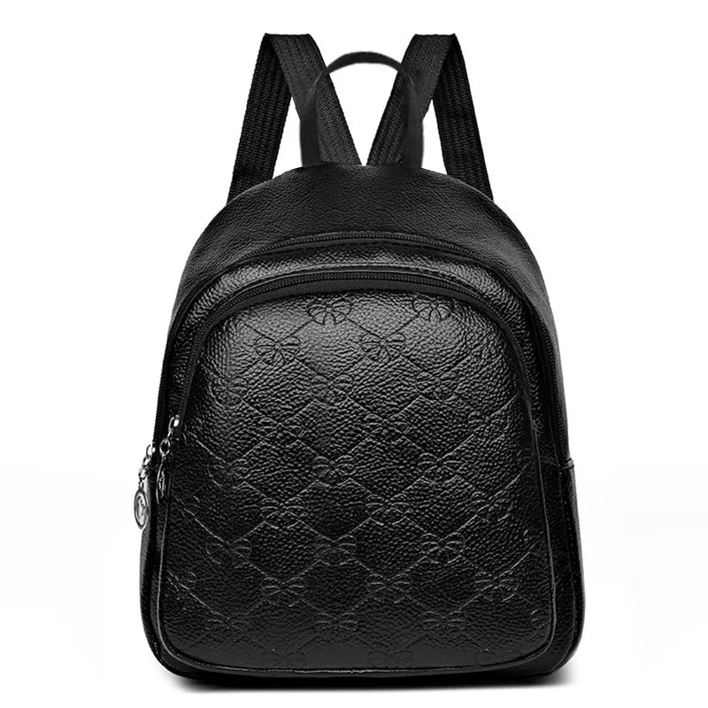 Radoslava Textured Multi-Pocket Mini Backpack
