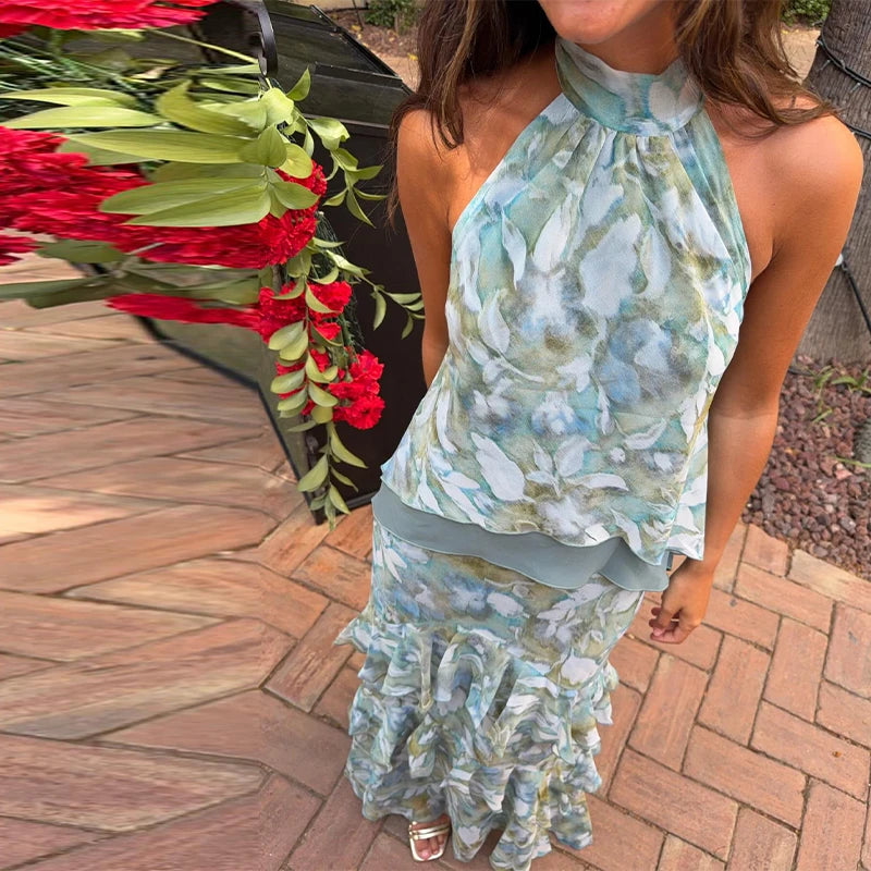 Serenade Tiered-Ruffle Maxi Dress