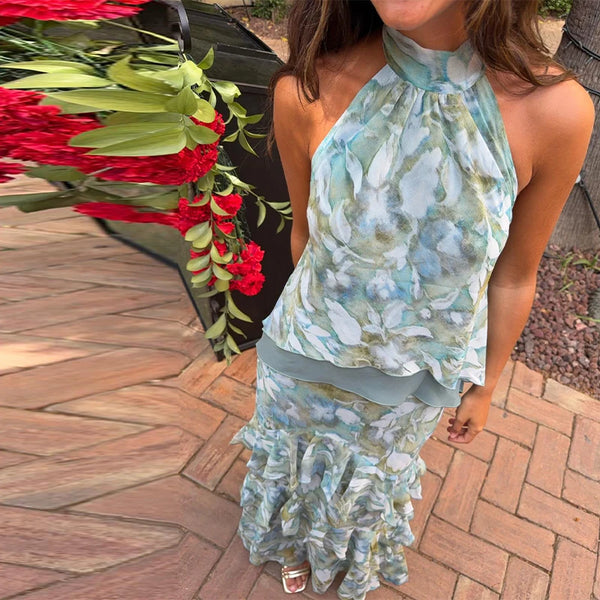Serenade Tiered-Ruffle Maxi Dress