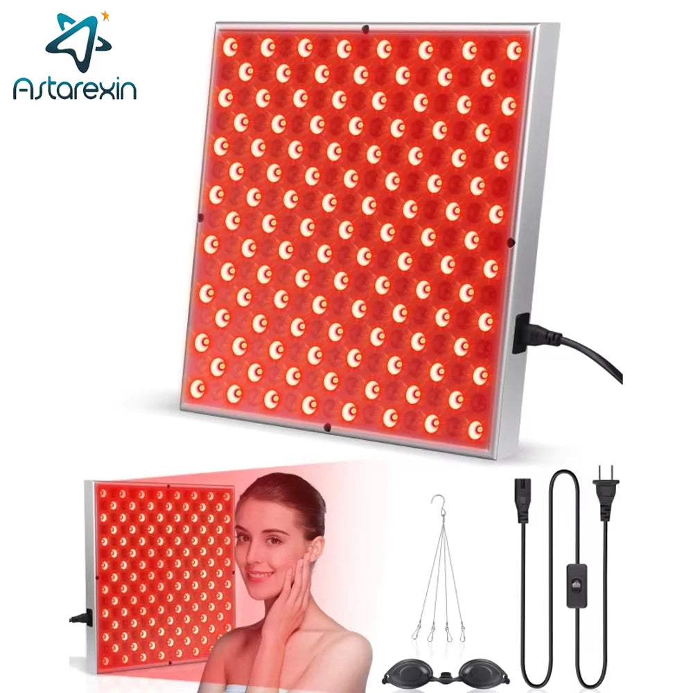 LED Red Light Therapy Panel Lamp for Facial Anti Aging Skin Care Beauty 225 LED Light Body Pain Relief Physical Therapy Tools Main image