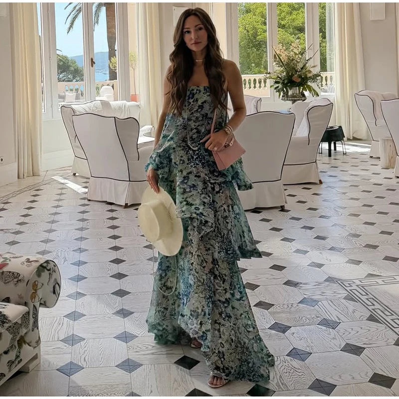 Kendra Ruched Maxi Dress