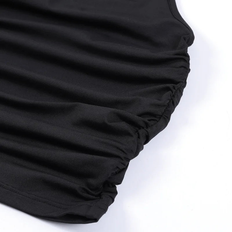 Valentina Ruched Halter Scarf Top