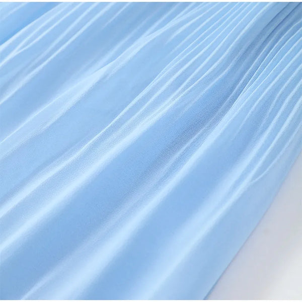 Skylar Pleated Backless Maxi Dress