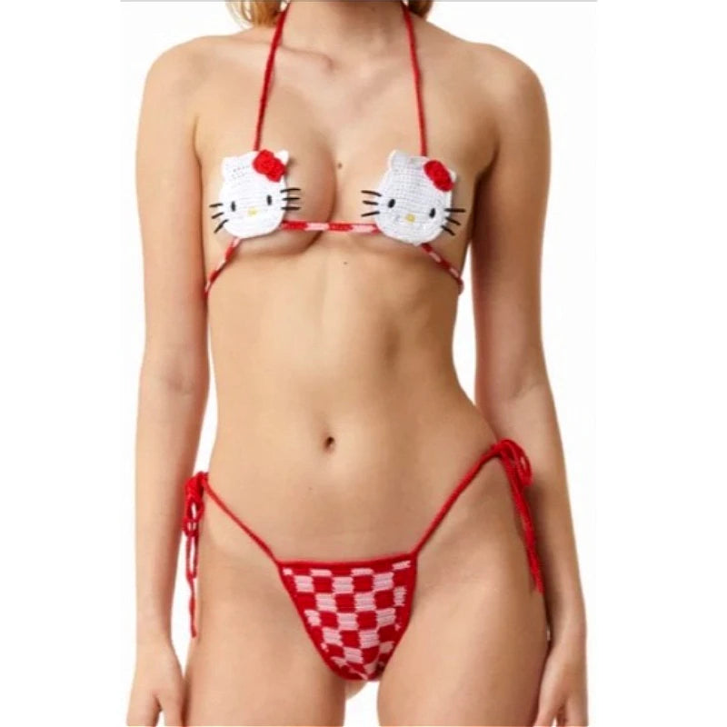 Mimi Hello Kitty Crochet Bikini Two-piece Secondary image