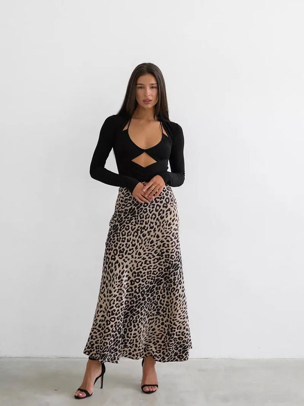 Ottilie Satin Midi Skirt One-piece