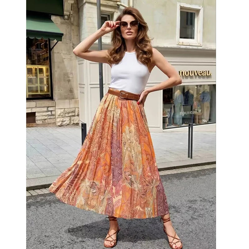 Mireille Elegant Midi Skirt One-piece