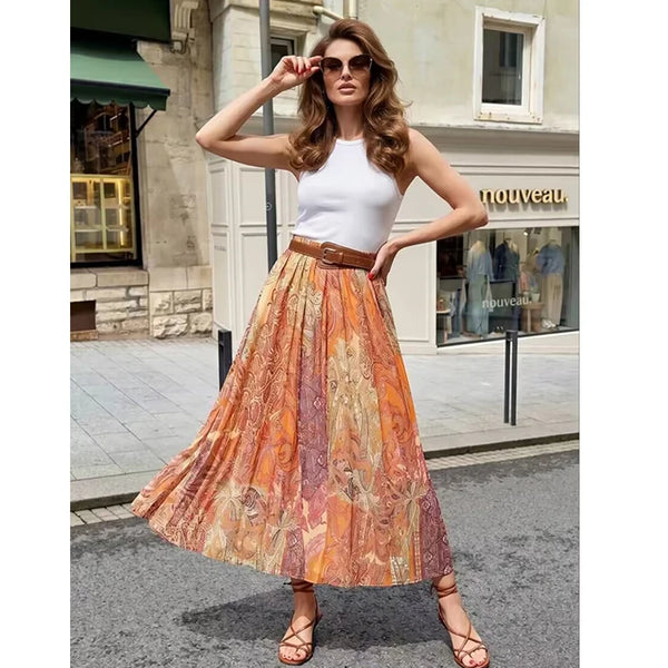 Mireille Elegant Midi Skirt One-piece