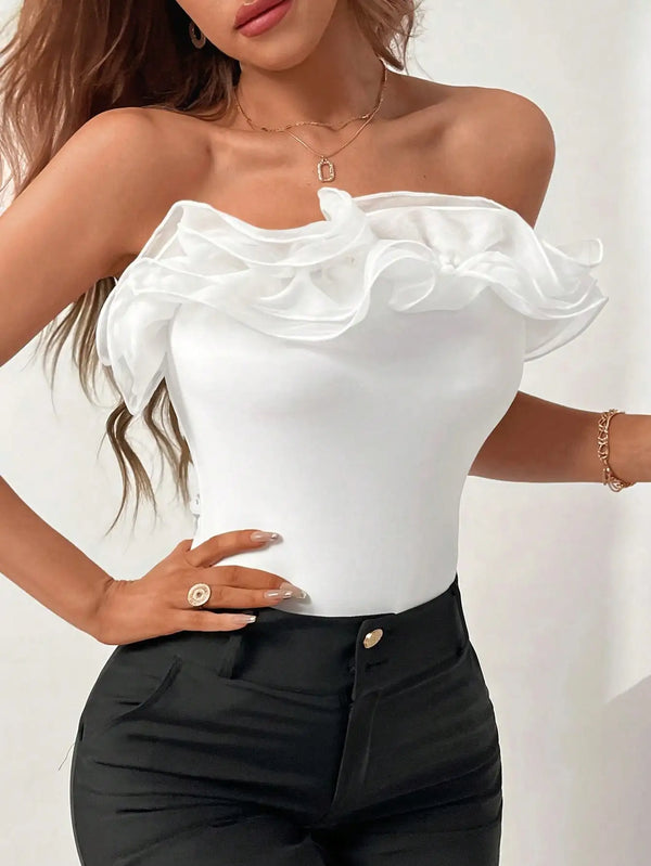Arielle Ruched Sleeveless Top One-piece