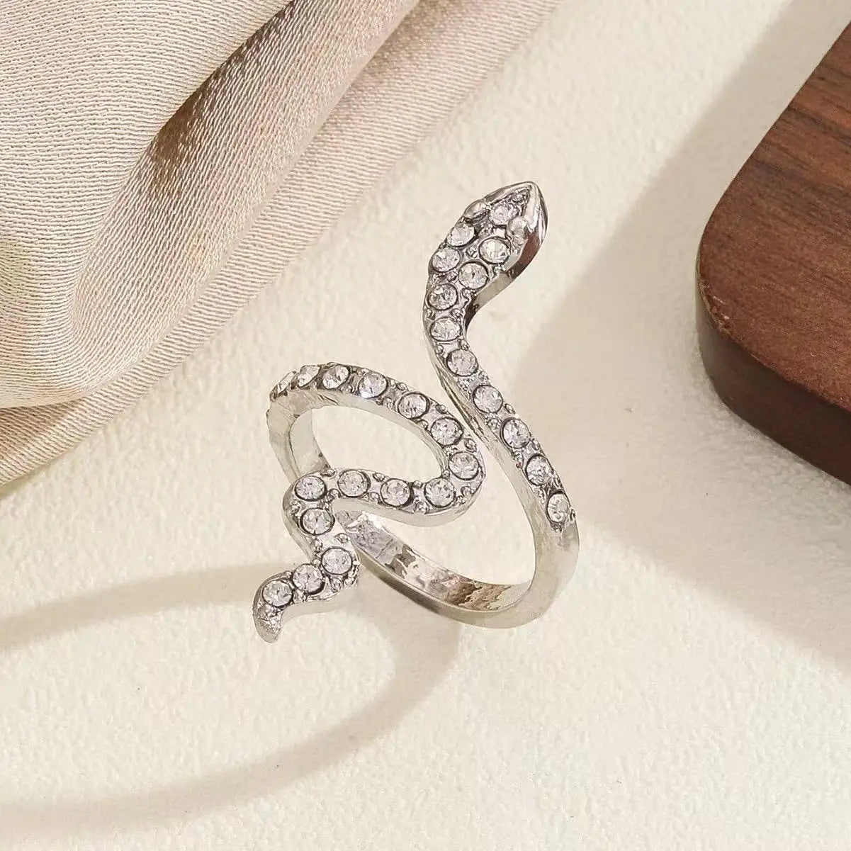 Serpentine Zircon Adjustable Ring Secondary image