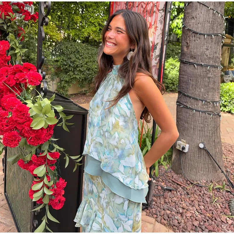 Serenade Tiered-Ruffle Maxi Dress