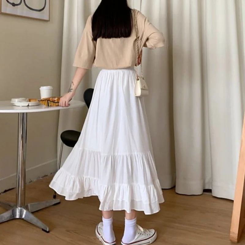 Galatea Ruffle A-Line Midi Skirt One-piece