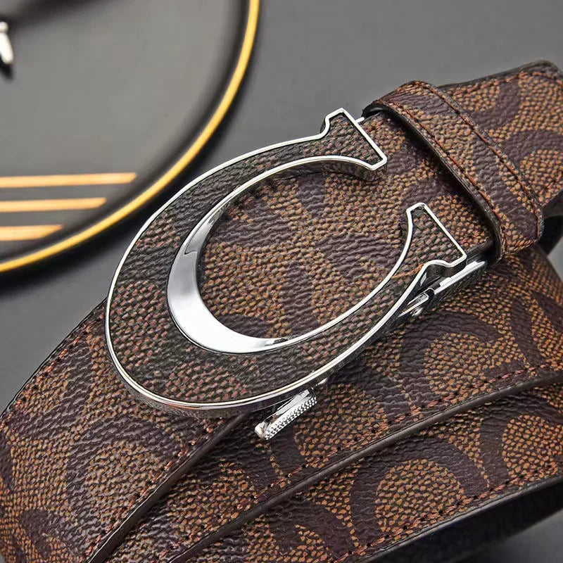 Orion Genuine Leather Automatic-Buckle Belt