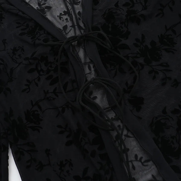 Autumn New Fashionable Chiffon Slim Fit Ruffle Trumpet Sleeve Shirt for Women