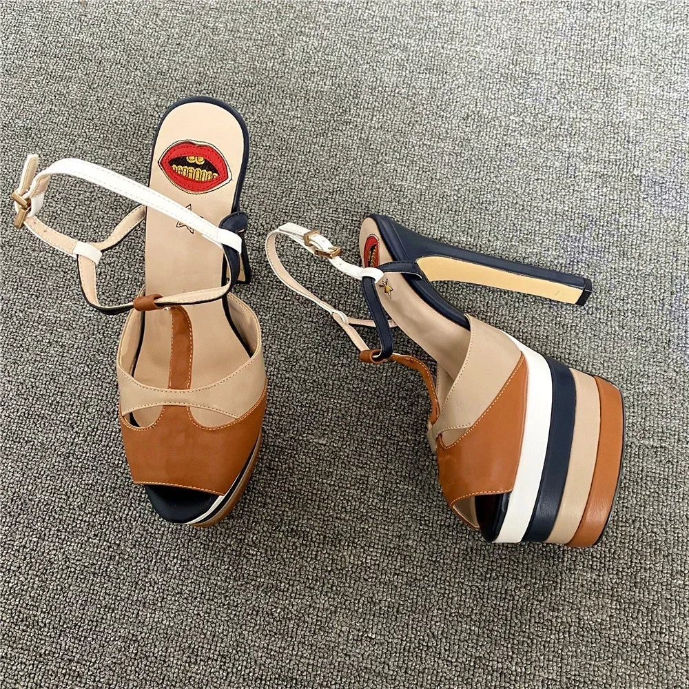 Amabel Transparent Rhinestone Stiletto Sandals