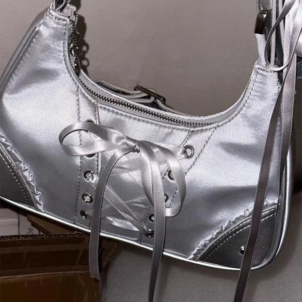 Cute Y2k Womens Shoulder Bag Fashion Elegant Sweet Lolita Jk Ita Bag Transparent Literary Kawaii Exquisite Female Handbag Purse