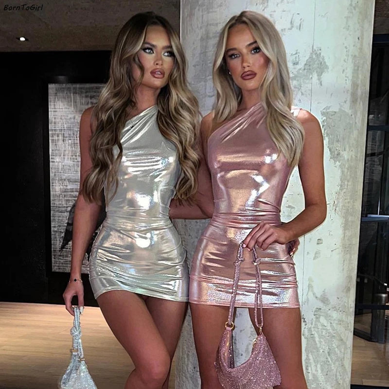 Thalia One-Shoulder Asymmetrical Bodycon Mini Dress