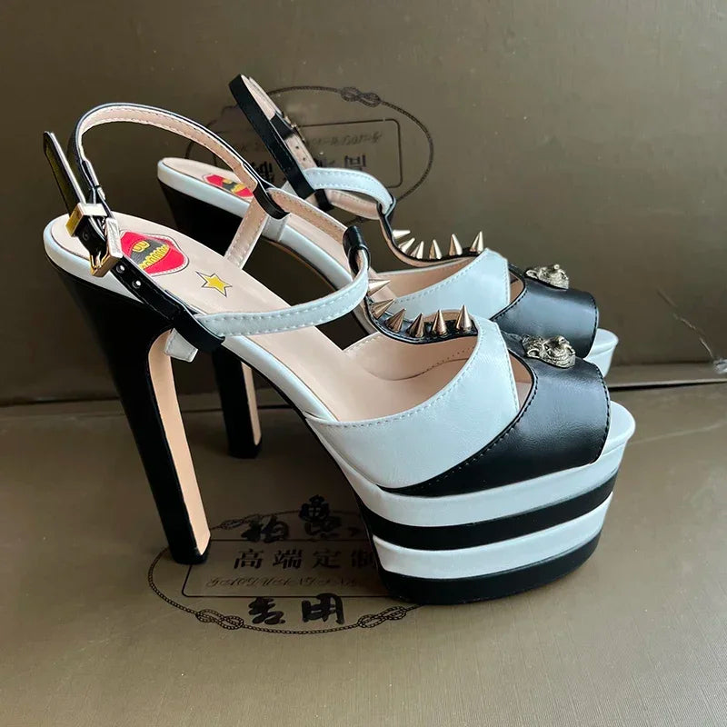 Amabel Transparent Rhinestone Stiletto Sandals