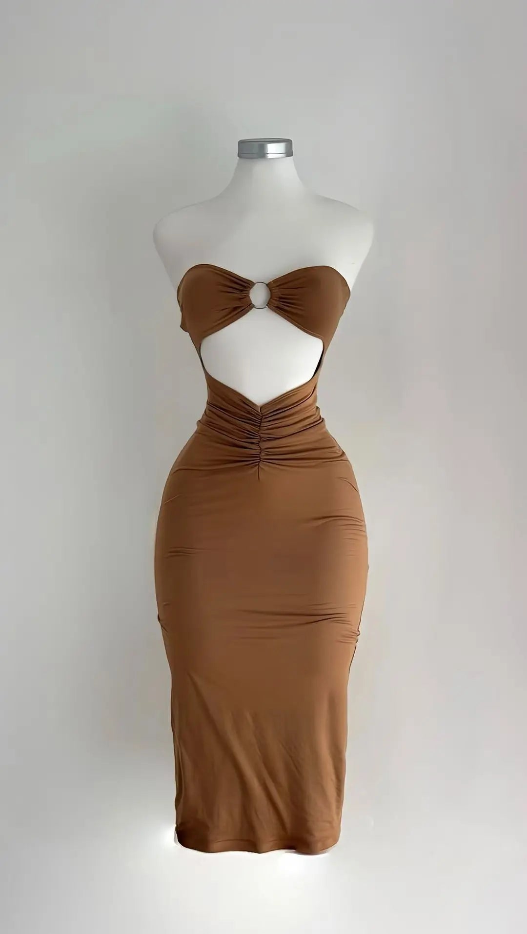 Sienna Strapless Cutout Midi Dress Main image