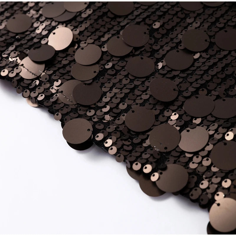 Alina Midnight Lace Sequin Maxi Dress
