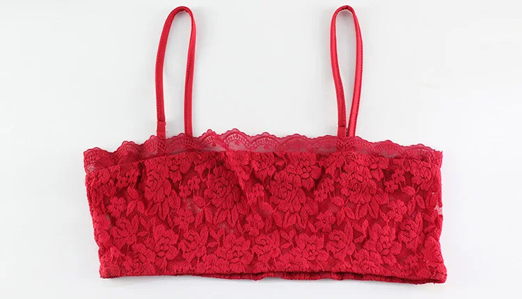 Fenwicka Red Lace Cami Top & Sheer Maxi Skirt Two-Piece Set