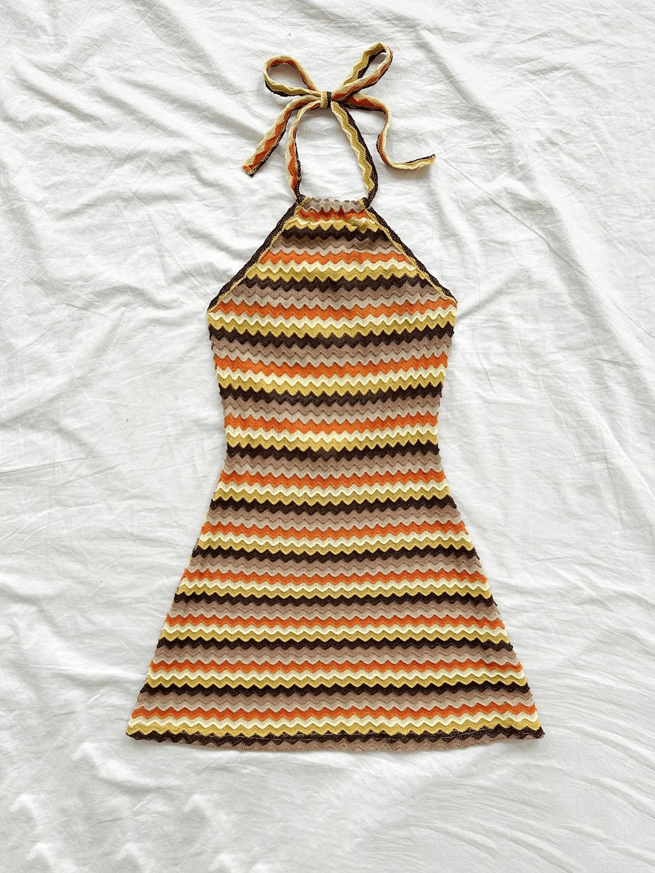 Maeve Boho Halter Mini Dress Secondary image