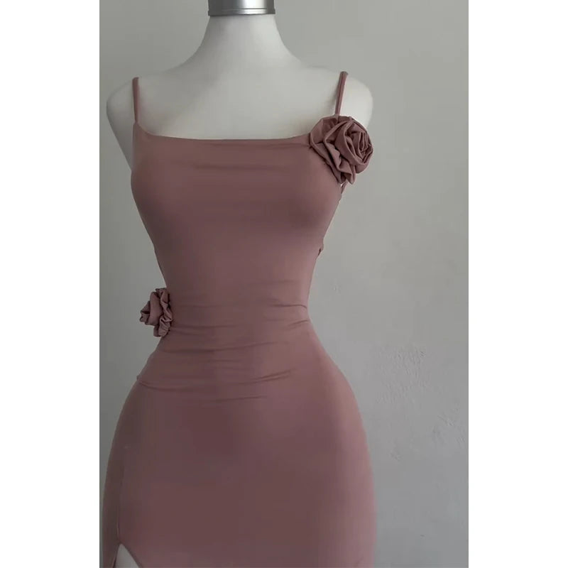Rosalind 3D Rose Cutout Maxi Dress