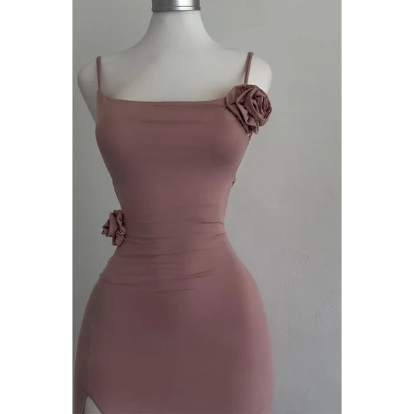 Rosalind 3D Rose Cutout Maxi Dress