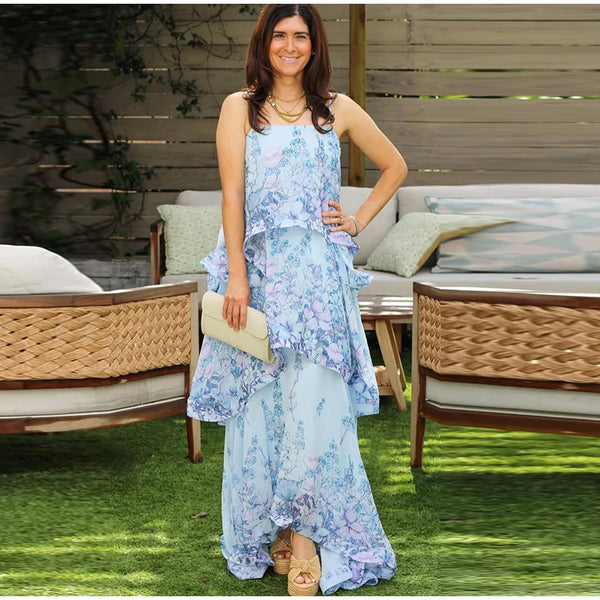 Kendra Ruched Maxi Dress
