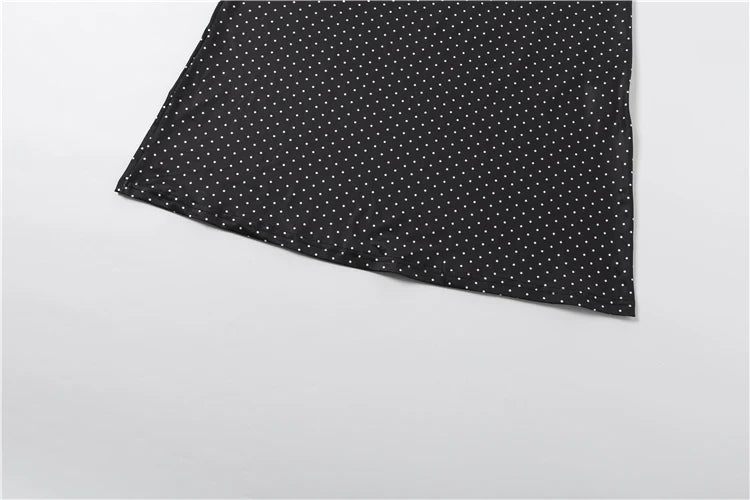 Clarissa Lace Polka Dot Printed Maxi Skirt Set Two-piece