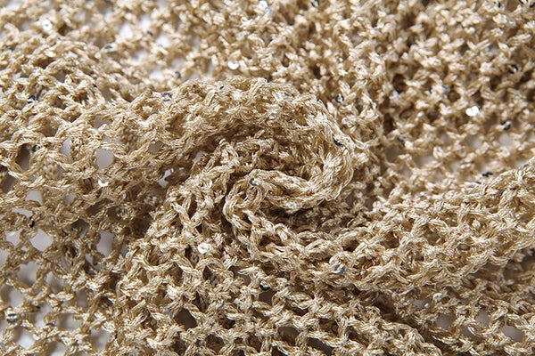 Aria Golden Glow Halter Knit Party Top