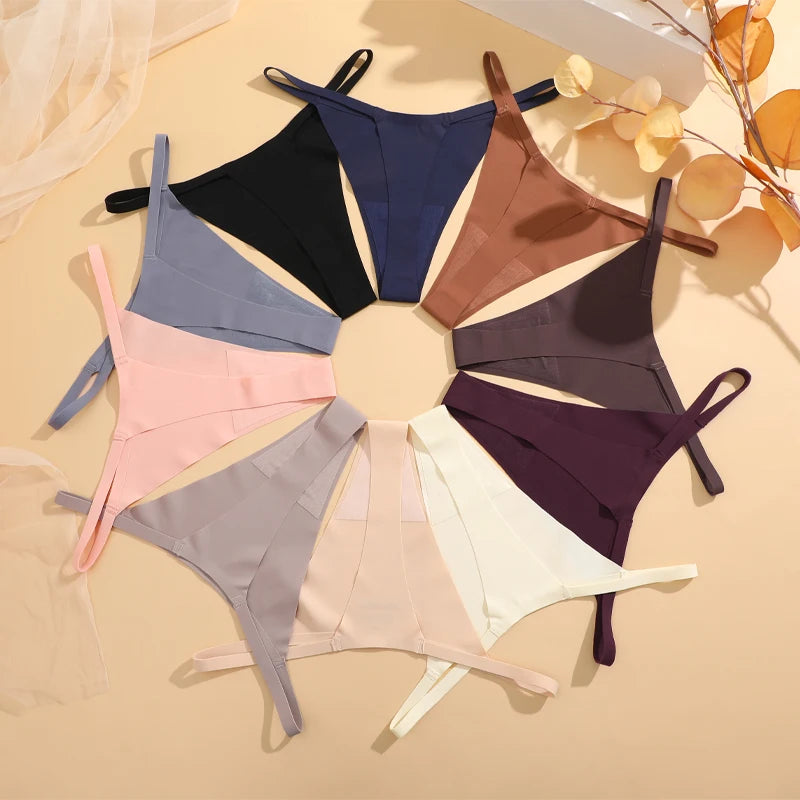 Silque Seamless G-String Panty Pack Lingerie 4-piece