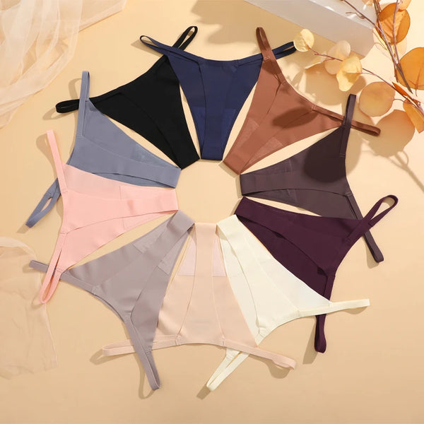 Silque Seamless G-String Panty Pack Lingerie 4-piece