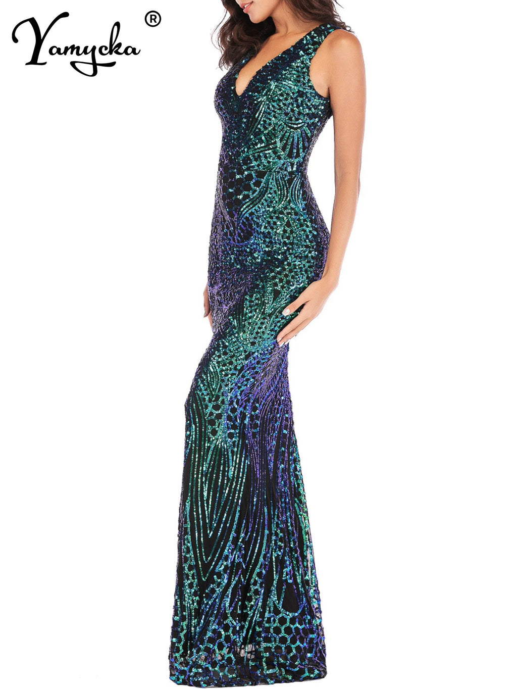Octavia Sequin Mermaid Maxi Dress