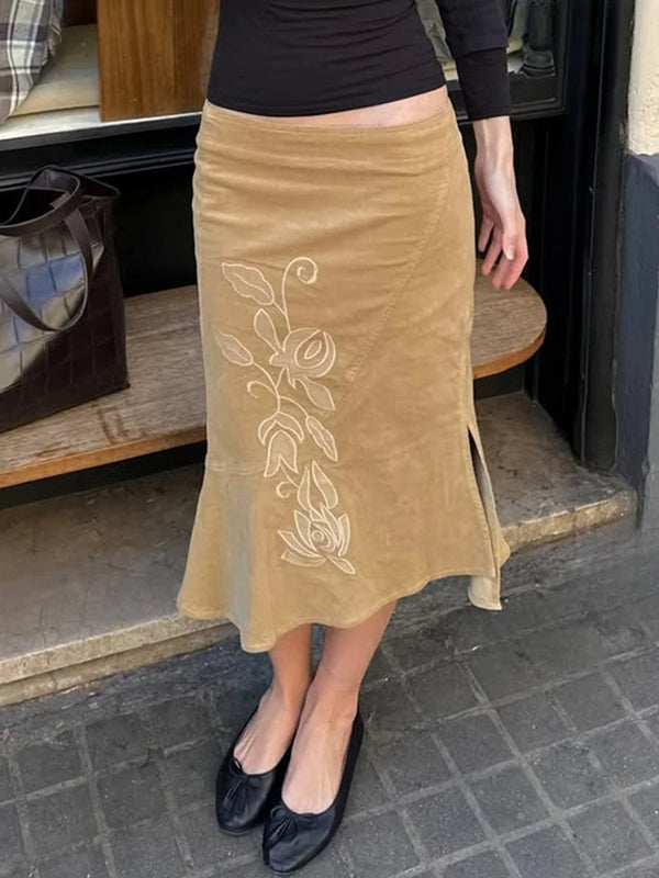 Elara Ruffle Midi Skirt One-piece