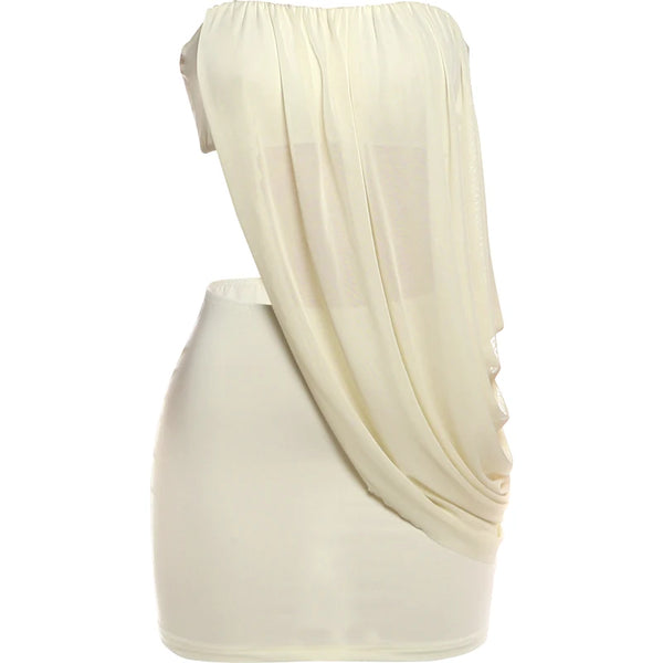 Celeste Drape Cutout Mini Dress