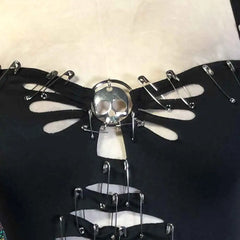 Ophelia Safety Pin Corset Cami One-piece