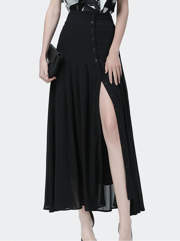 Helena A-Line Mesh Midi Skirt One-piece