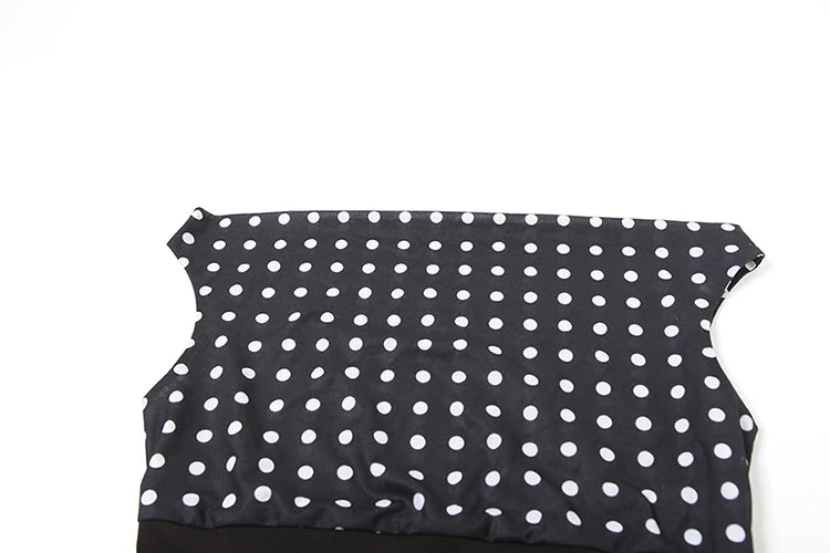 Sofia Midnight Polka One-Shoulder Top