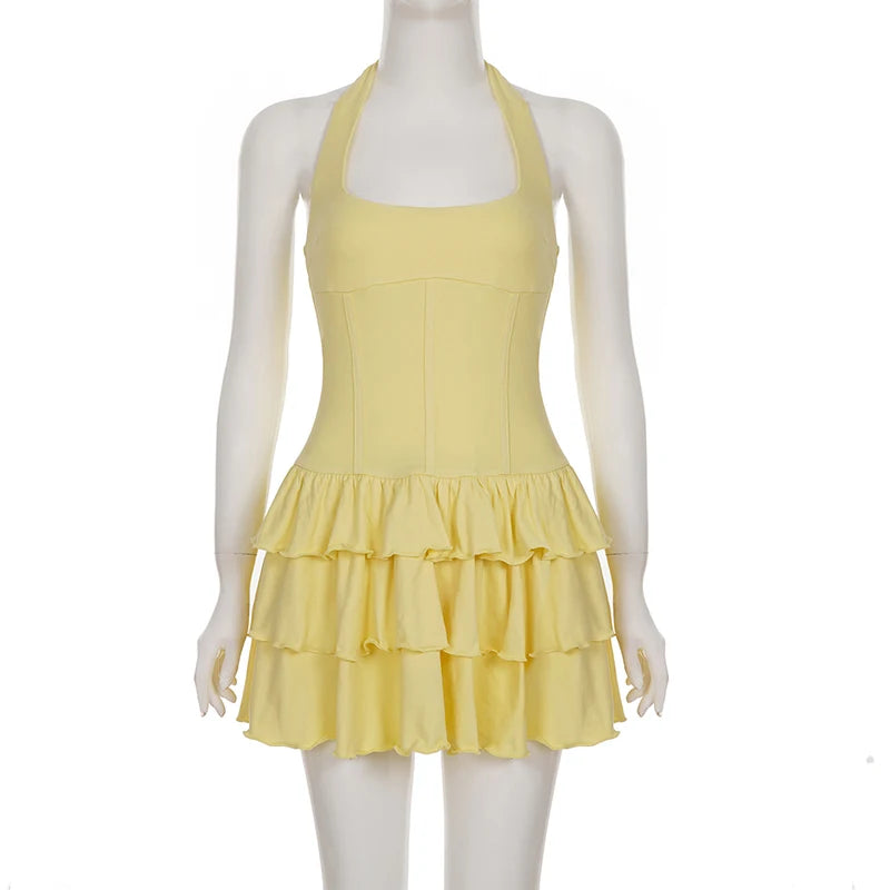 Isla Sunshine Ruffle Mini Dress
