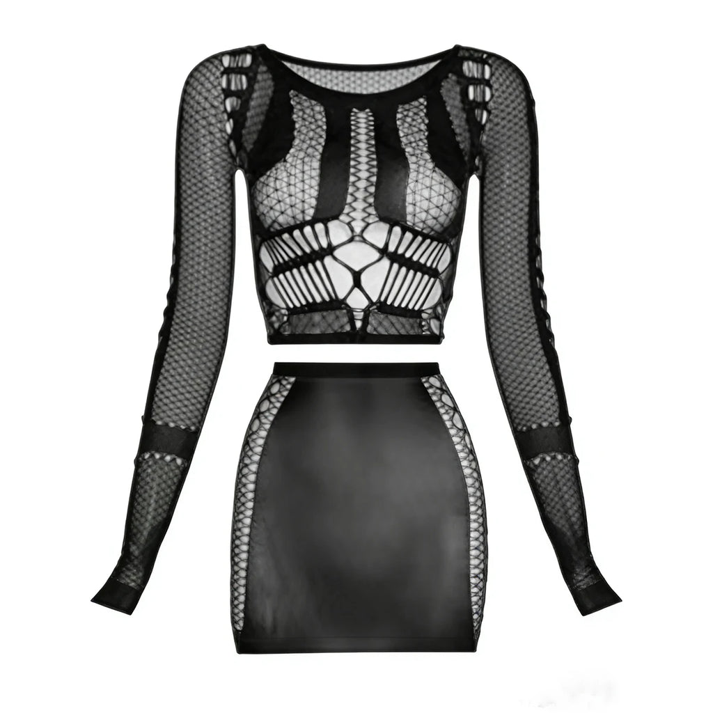 Calista Fishnet Tassel Beach Cover-Up One-piece