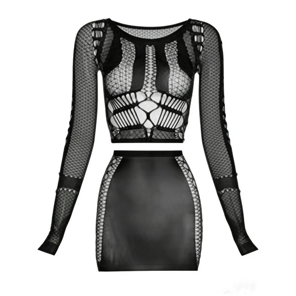 Calista Fishnet Tassel Beach Cover-Up One-piece