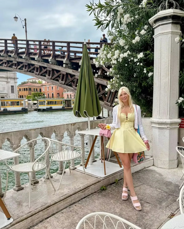 Maeve A-Line Lace Mini Dress