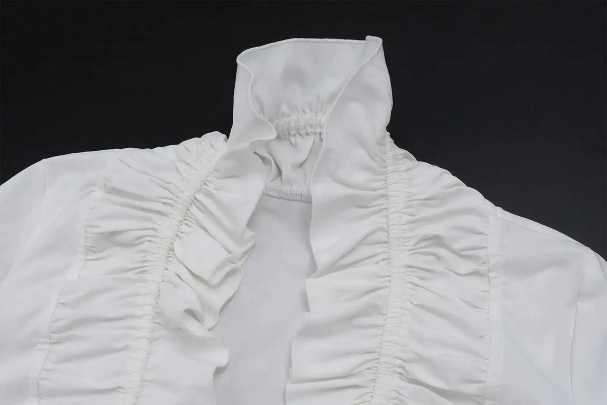 JULISSA MO Sexy Deep V-neck Ruffles Women Crop Top White Short Sleeve Lace Up Ruched Tops Female Summer Skinny Casual Streetwear