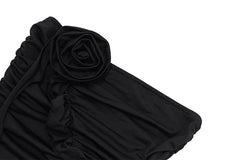 Xeemilo Y2K Strapless Ruffles Tube Tank Top Sexy Solid Pleated Bandage Backless Crop Tops Women Streetwear Cute Vintage Camisole