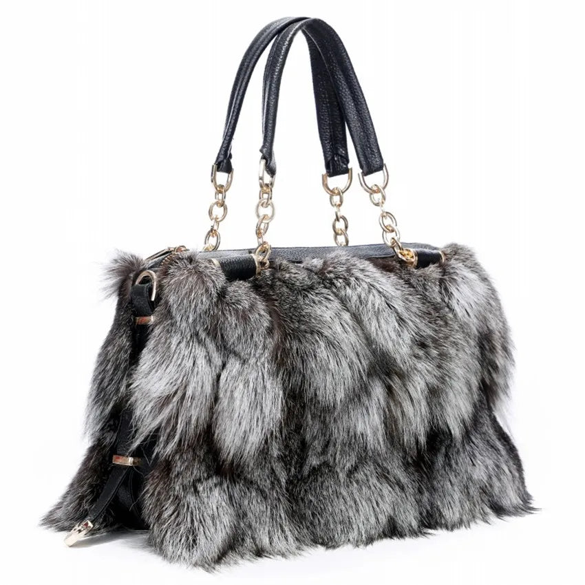 Fiora Fox-Fur Shoulder Bag