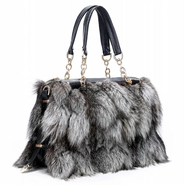 Fiora Fox-Fur Shoulder Bag