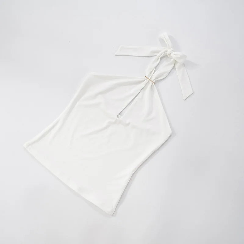 Greta Cutout Sleeveless Halter Top One-piece