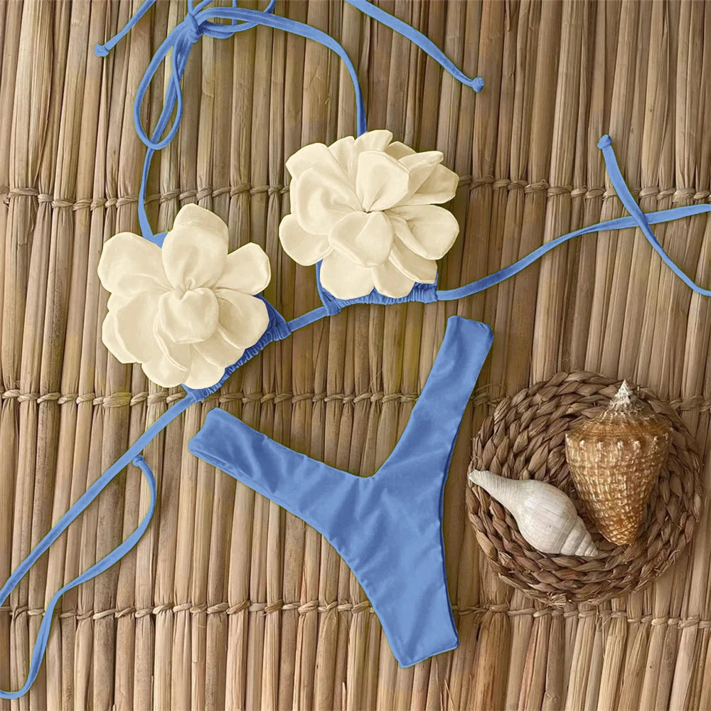 Valencia Retro Dress Bikini Three-piece