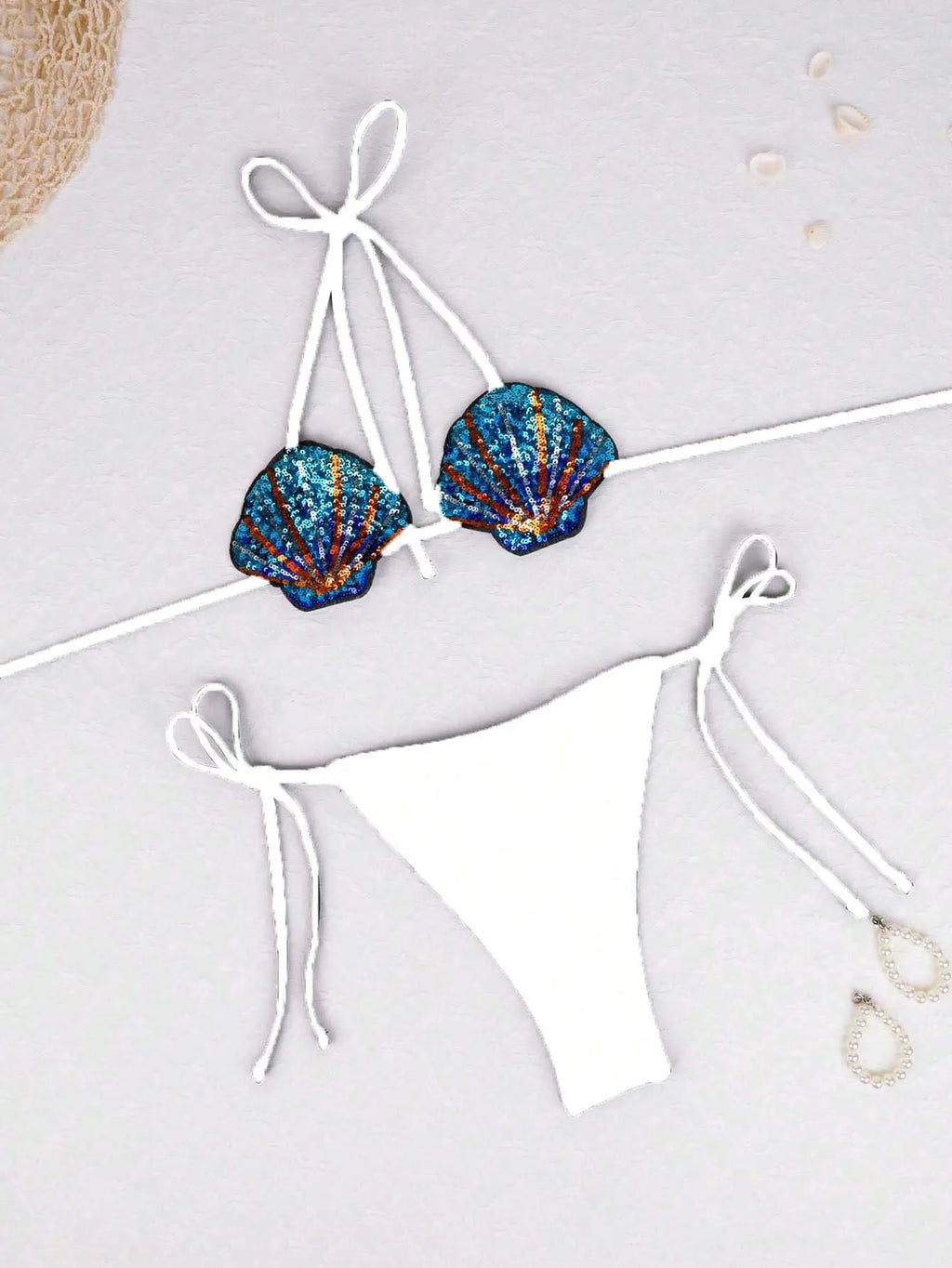 Nerissa Mermaid Sequin Bikini Two-piece