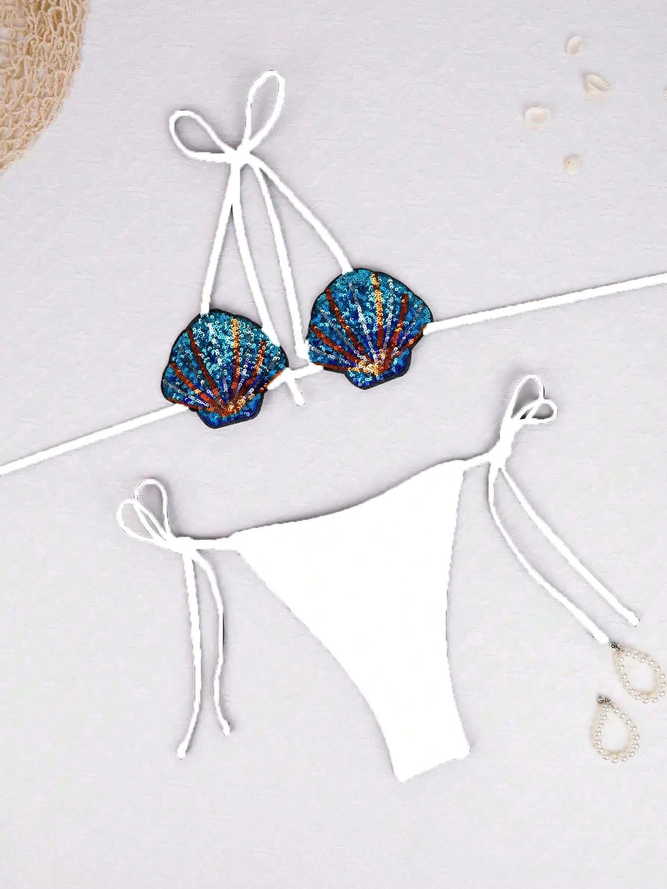 Nerissa Mermaid Sequin Bikini Two-piece